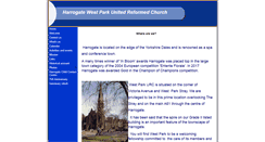 Desktop Screenshot of harrogatewestparkurc.org.uk